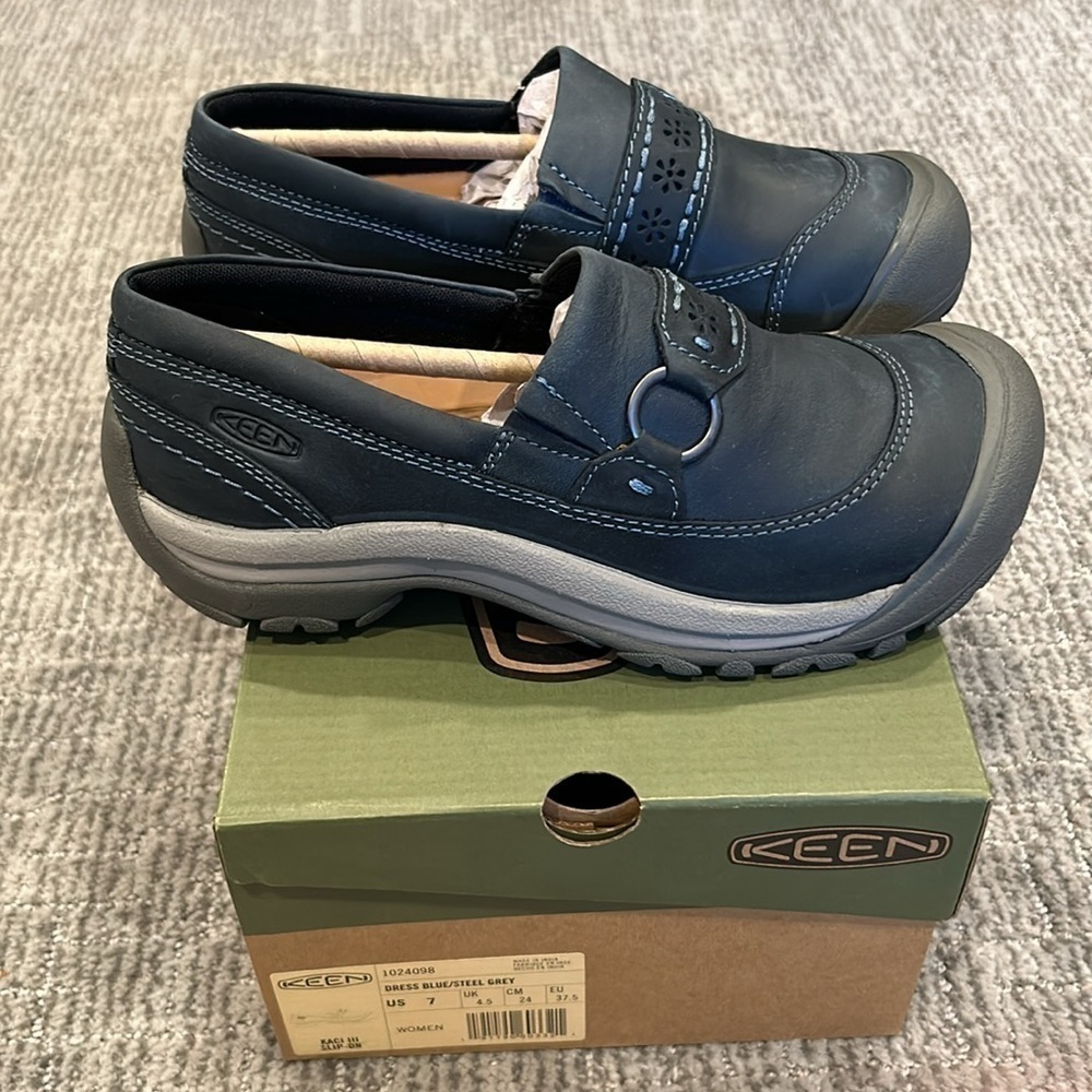 Kaci III Winter Slip-On Shoe Dress Blue/Steel Grey - Picture 3 of 11